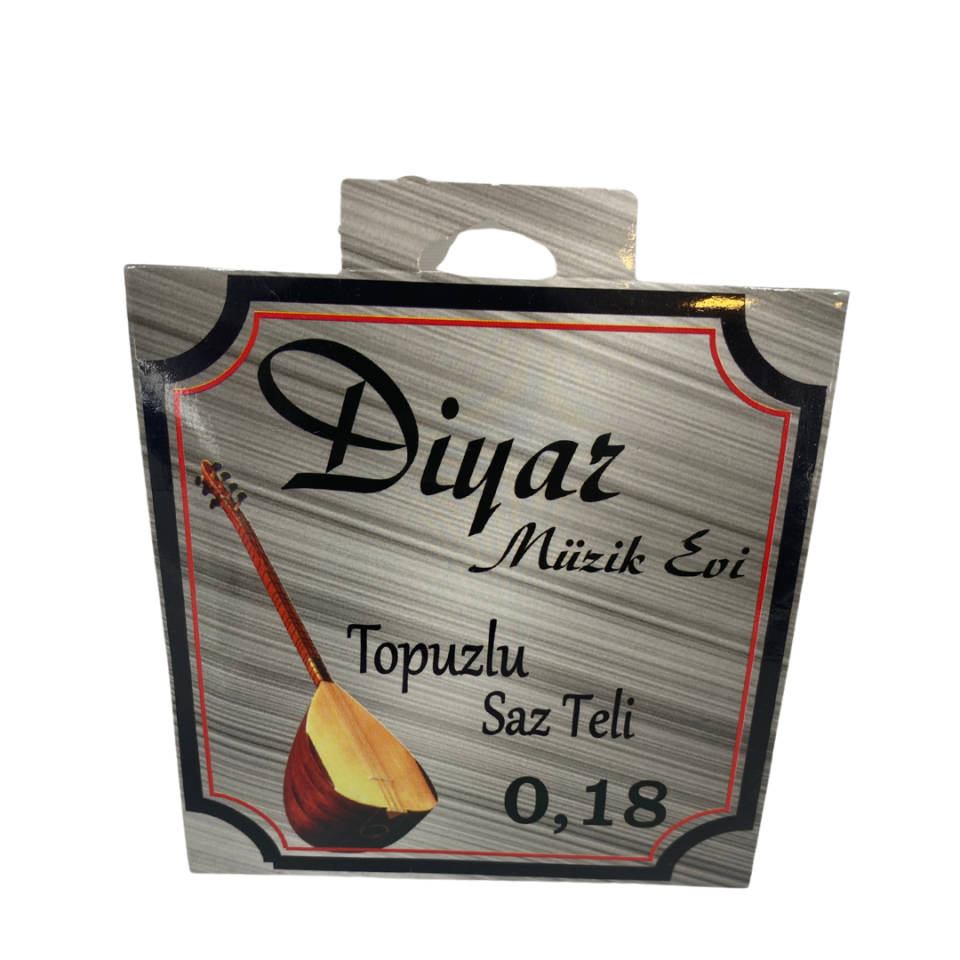 Diyar Müzik Evi 0.18 mm Kısa Sap Topuzlu Saz Teli