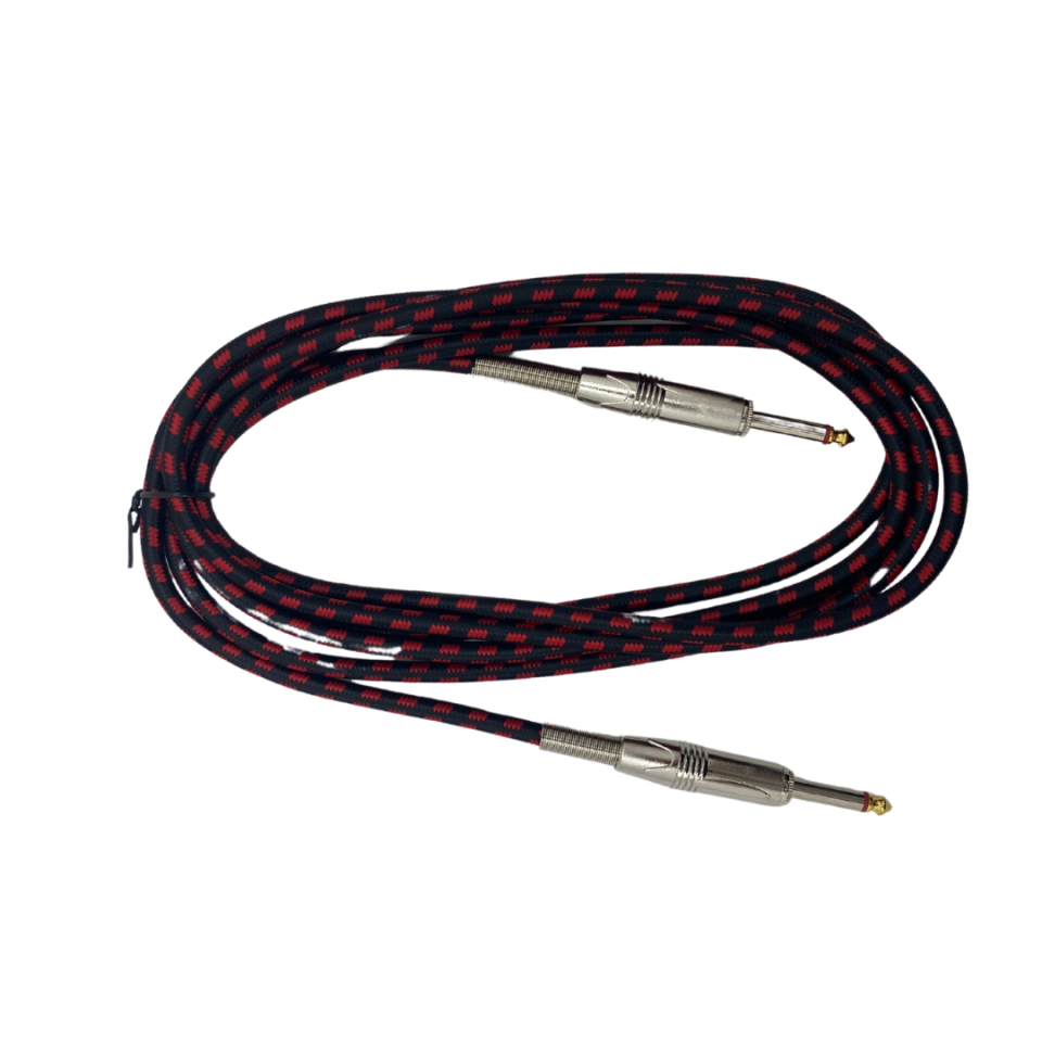 Enstrüman Jack Kablosu 3 Metre (4 Renk) Kırmızı