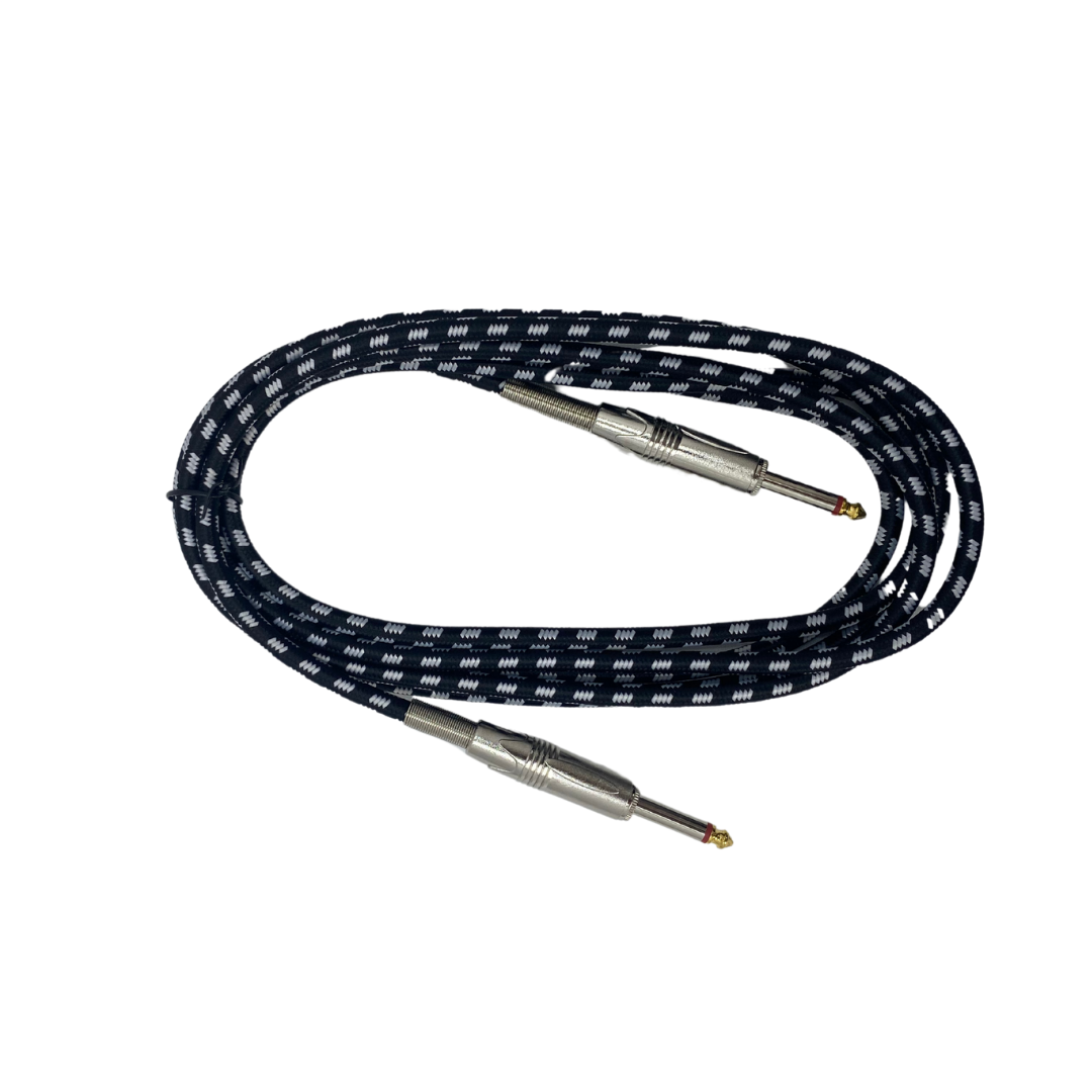 Enstrüman Jack Kablosu 3 Metre (4 Renk) Beyaz